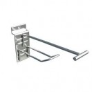 Slatwall scanned euro hook 6mm,L250mm, Black Price holder 80*50mm