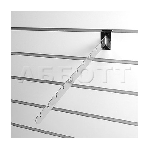 Notched arm , chrome 350mm