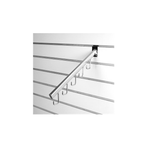 Floating arm with 6 hooks , chrome   Size :  400mm